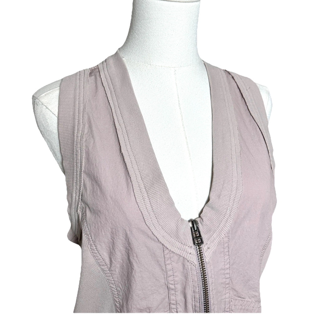 Daily Practice Trek Utility Dusty Purple Cotton Racerback Mesh Mini Dress Small - Picture 4 of 12